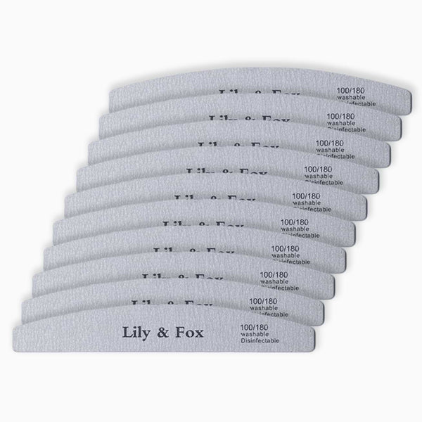 Nail File Medium - 10 Pack (7 inch plastic core nail file)