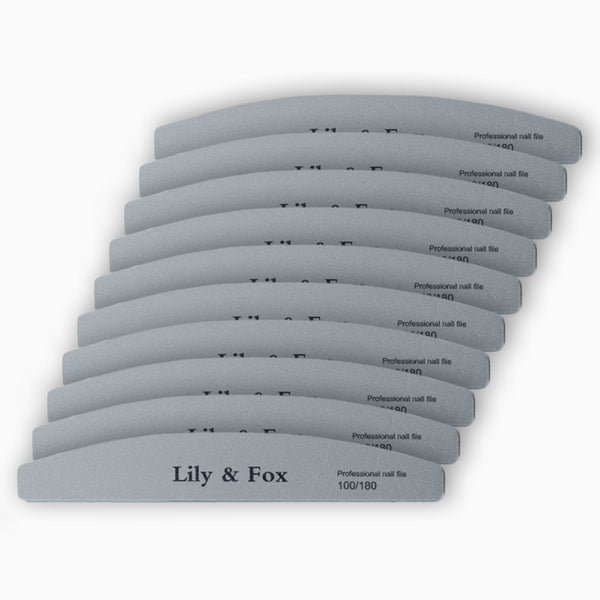 Nail File Soft - 10 Pack (7 inch foam core nail file)